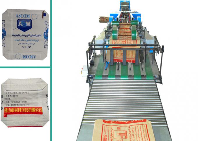 La bolsa de papel automática del cemento de Kraft que hace la máquina, el pienso empaqueta la cadena de producción