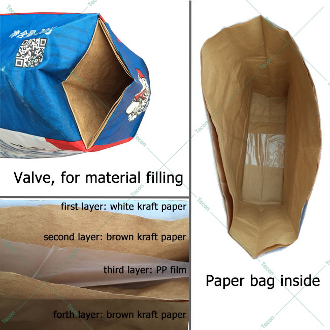 Bolsa de papel de alta velocidad que forma la máquina con la impresión de Flexo de cuatro colores