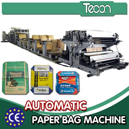 Máquina automática de la fabricación de la bolsa de papel del sistema servo para la producción de los bolsos del acondicionamiento de los alimentos